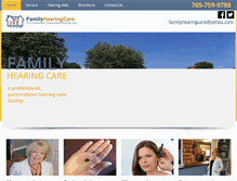 Tablet Screenshot of familyhearingcare.com